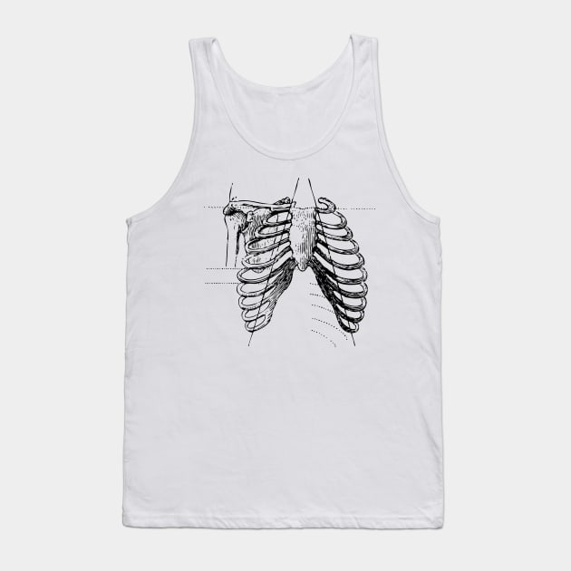 Ribcage bones Tank Top by chris@christinearnold.com